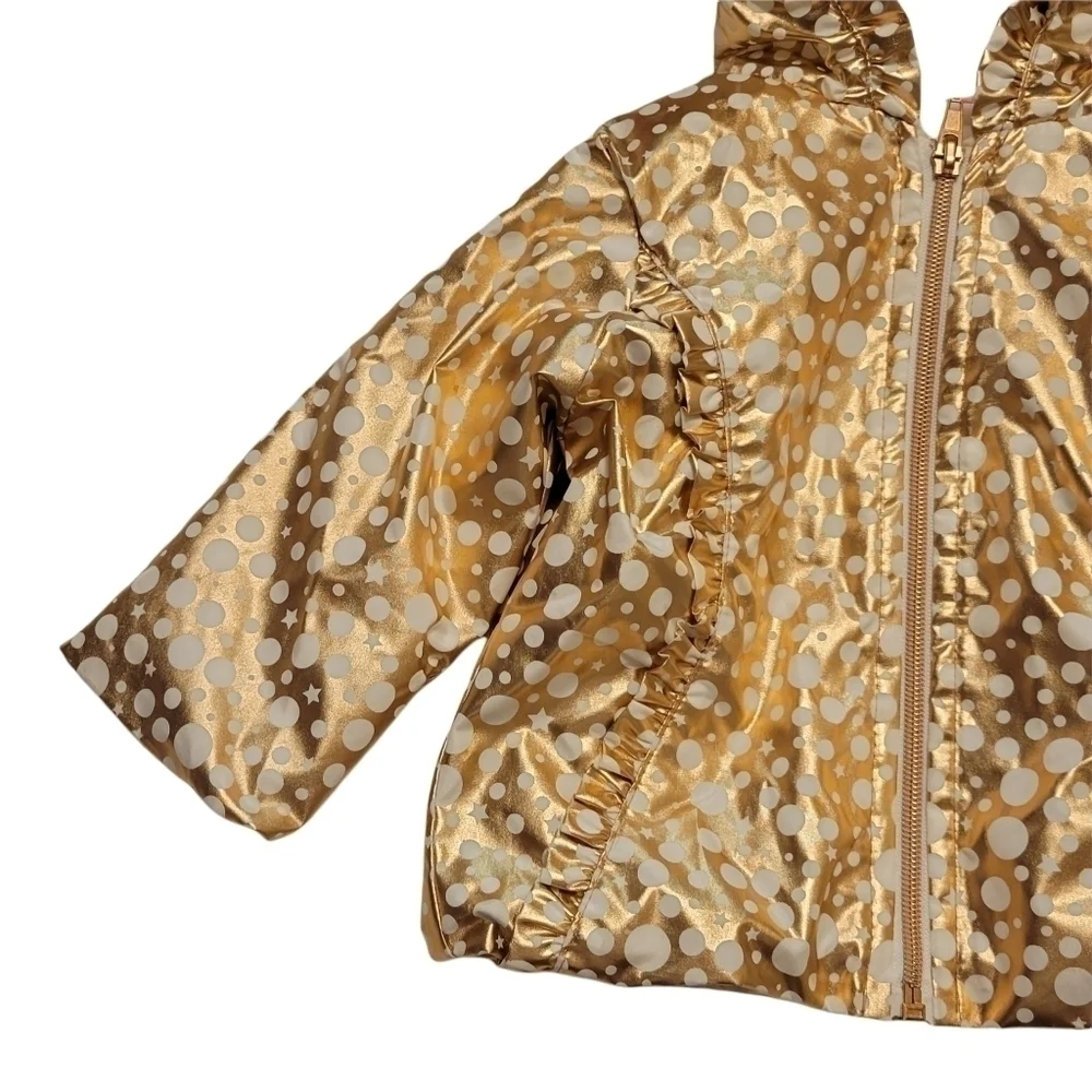 Penelope Mack Gold Star and Polka Dot Hood Jacket